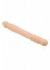 Dwustronne cieliste dildo z wypustkami 25 cm